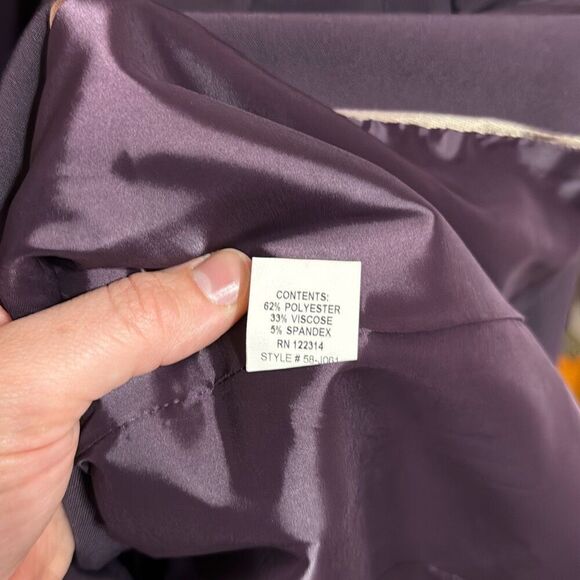Peace of Cloth Plum Purple Peyton One Button Blazer Women’s US 8 - Picture 3 of 5